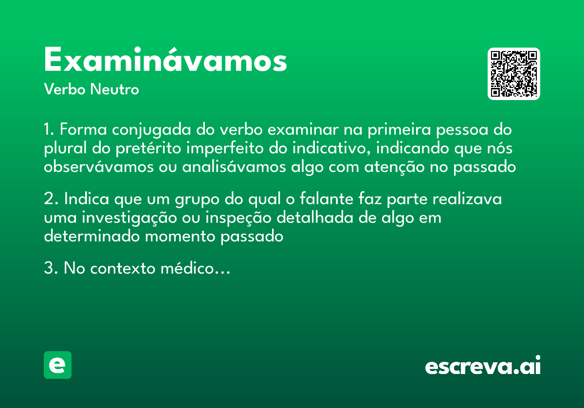 examinávamos
