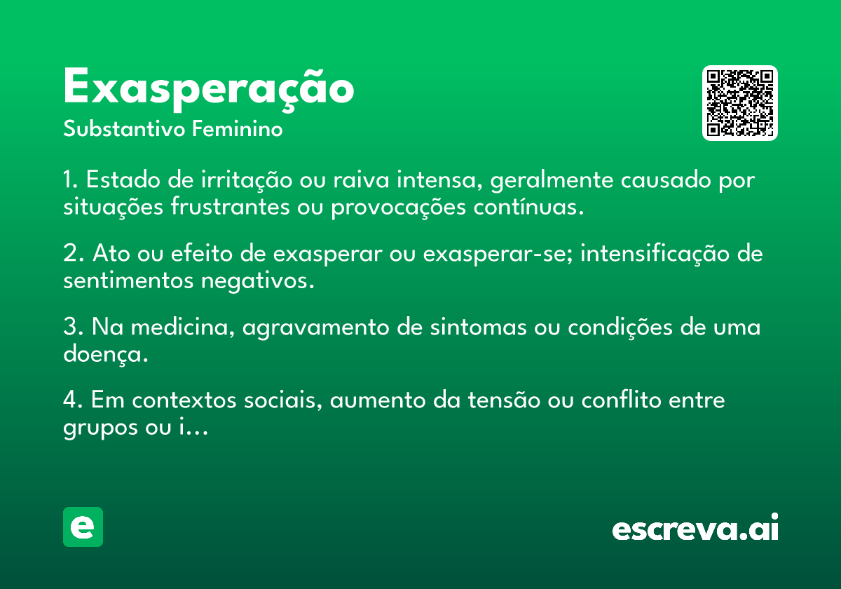 exasperação