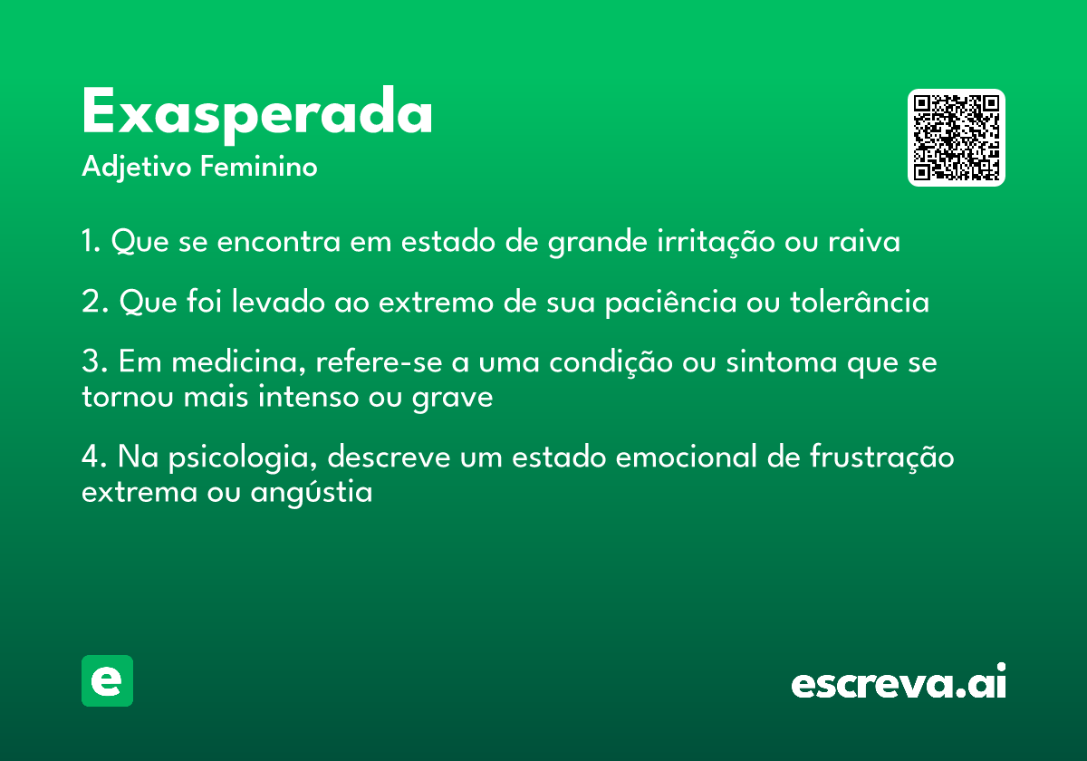exasperada