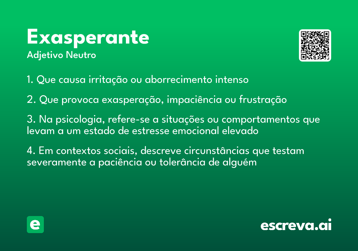 exasperante