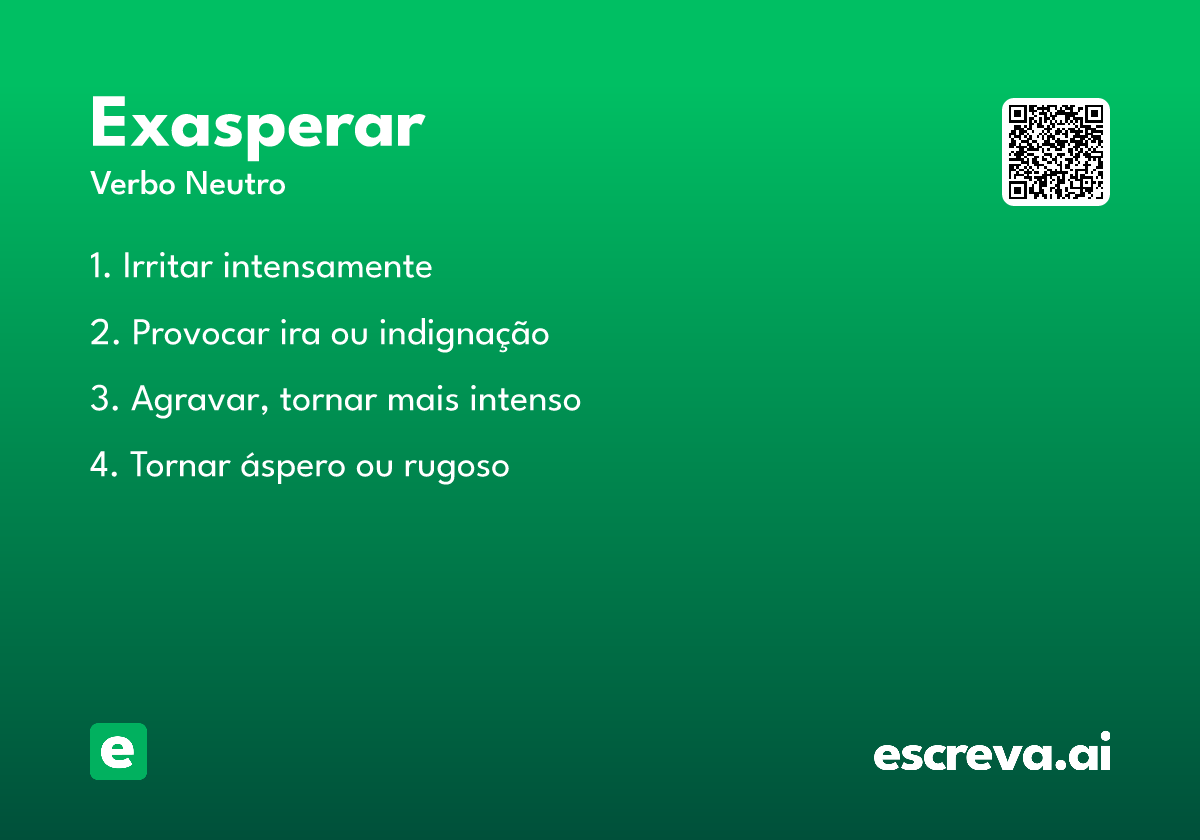 exasperar