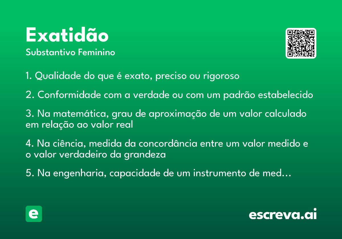 exatidão