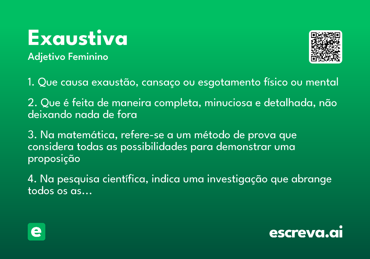 exaustiva