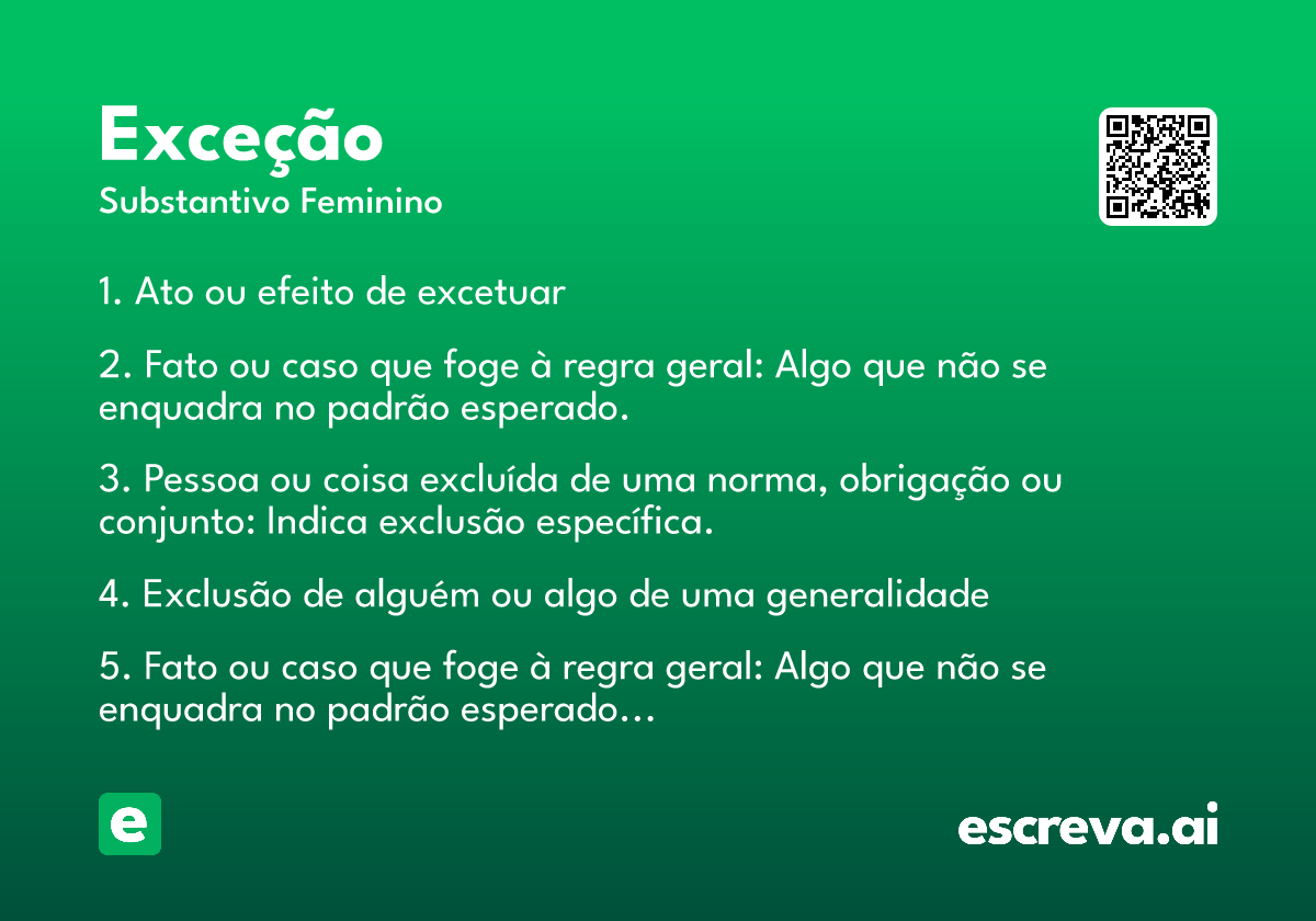 exceção