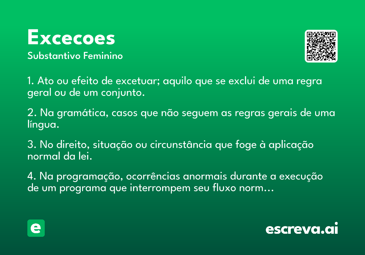 excecoes