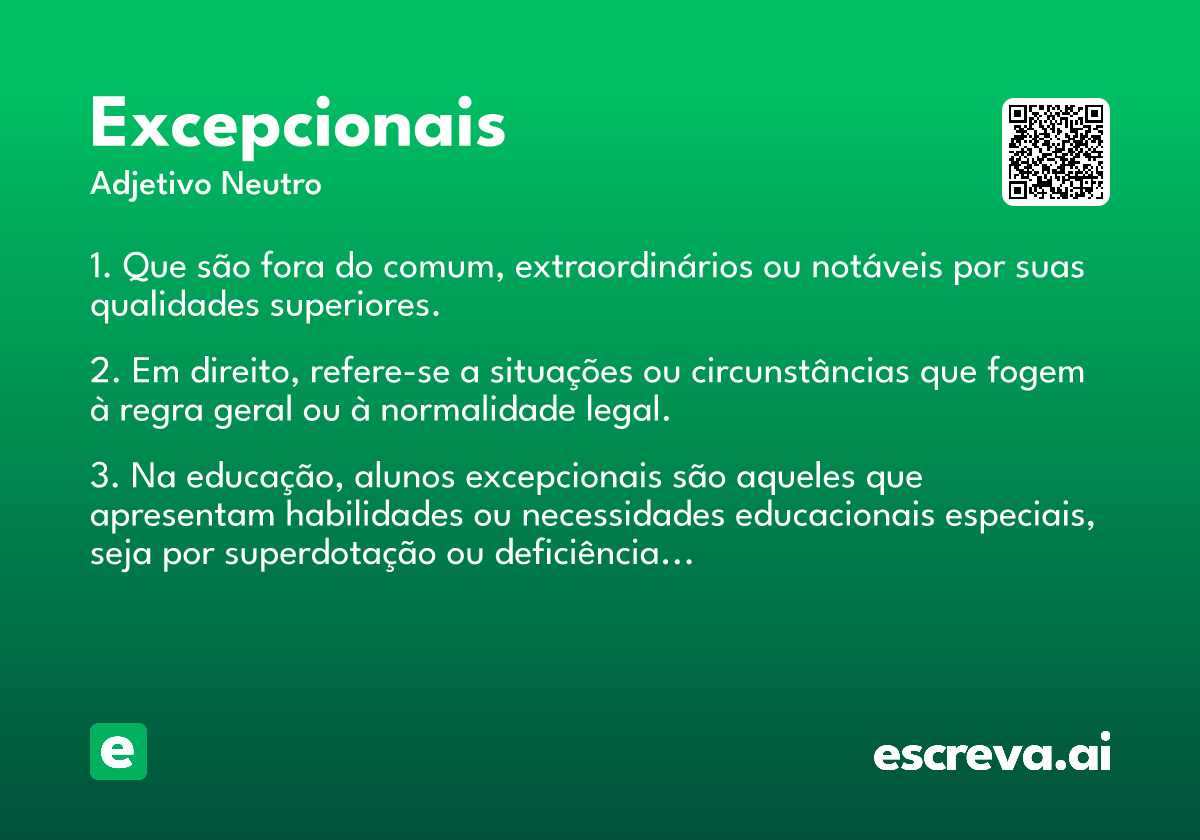 excepcionais