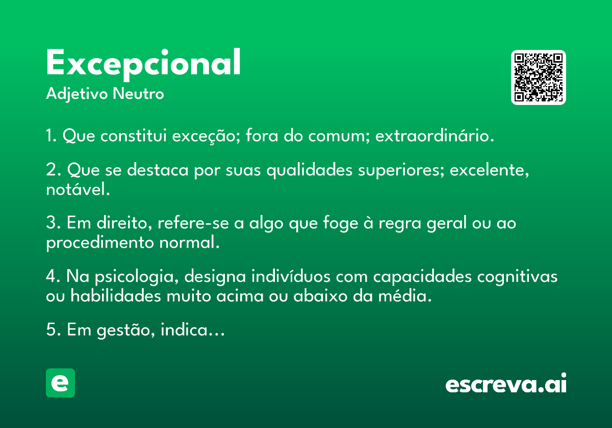 excepcional