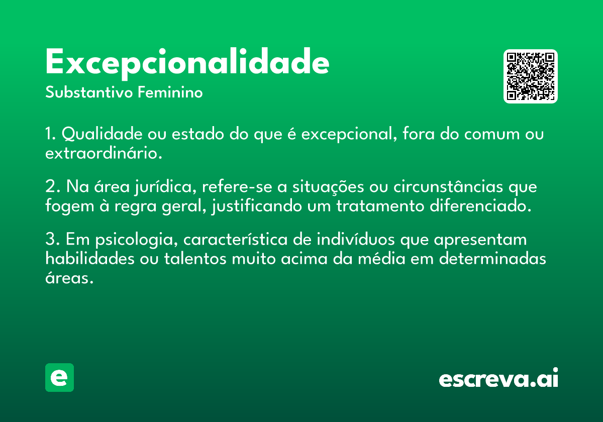 excepcionalidade
