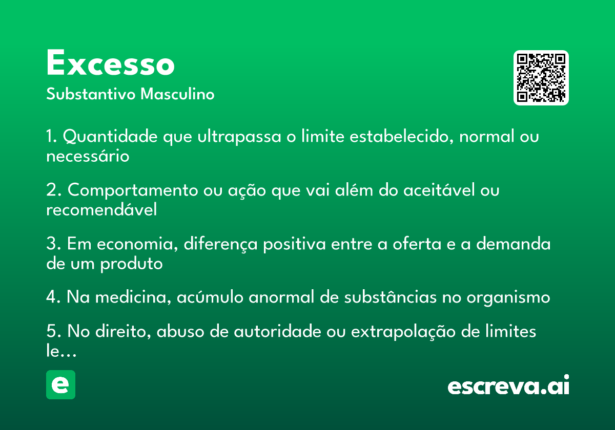 excesso