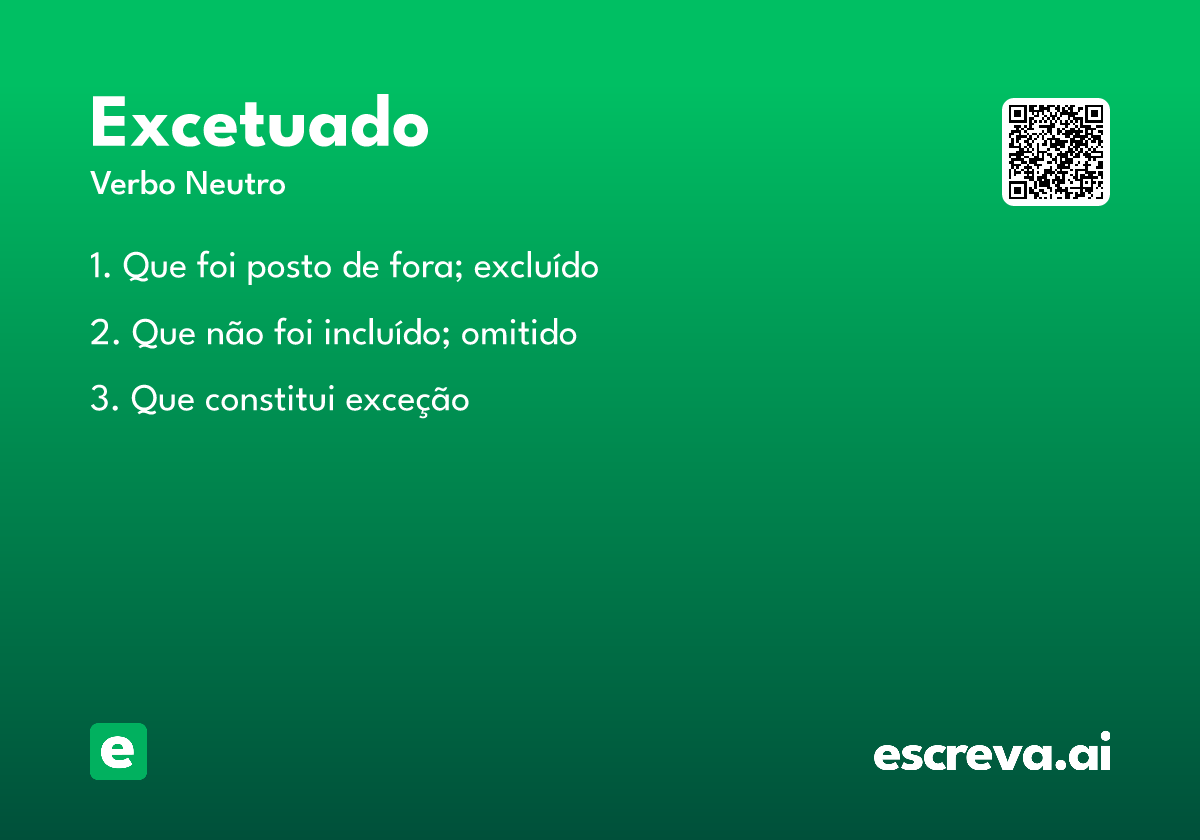 excetuado