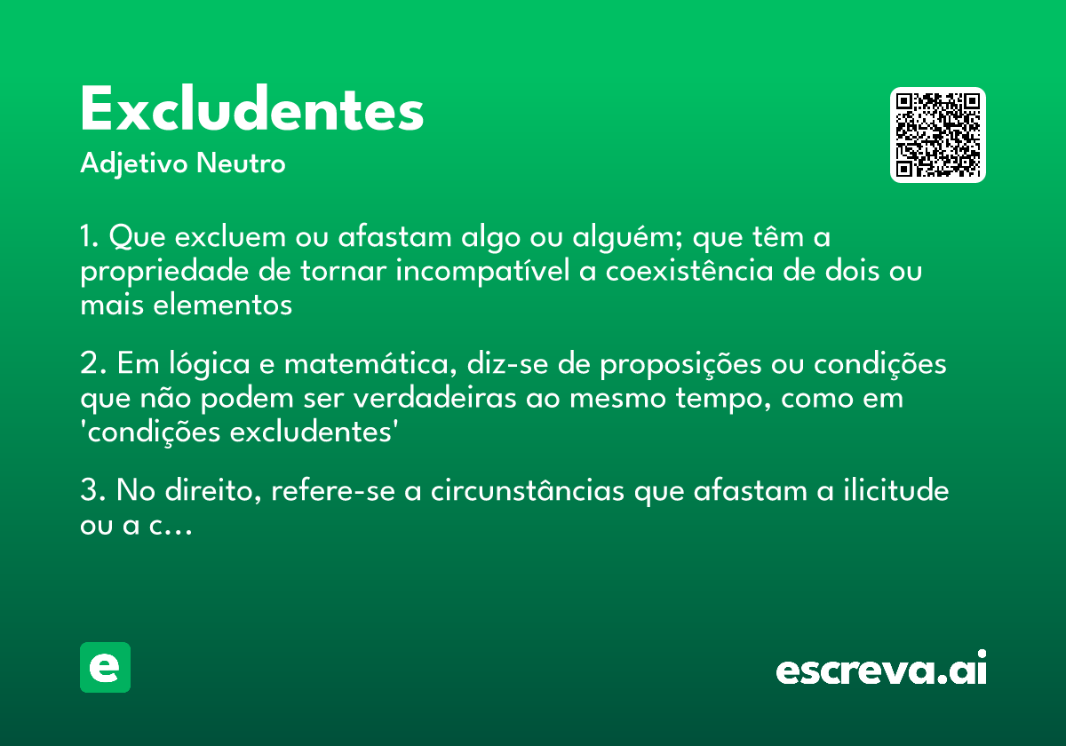 excludentes