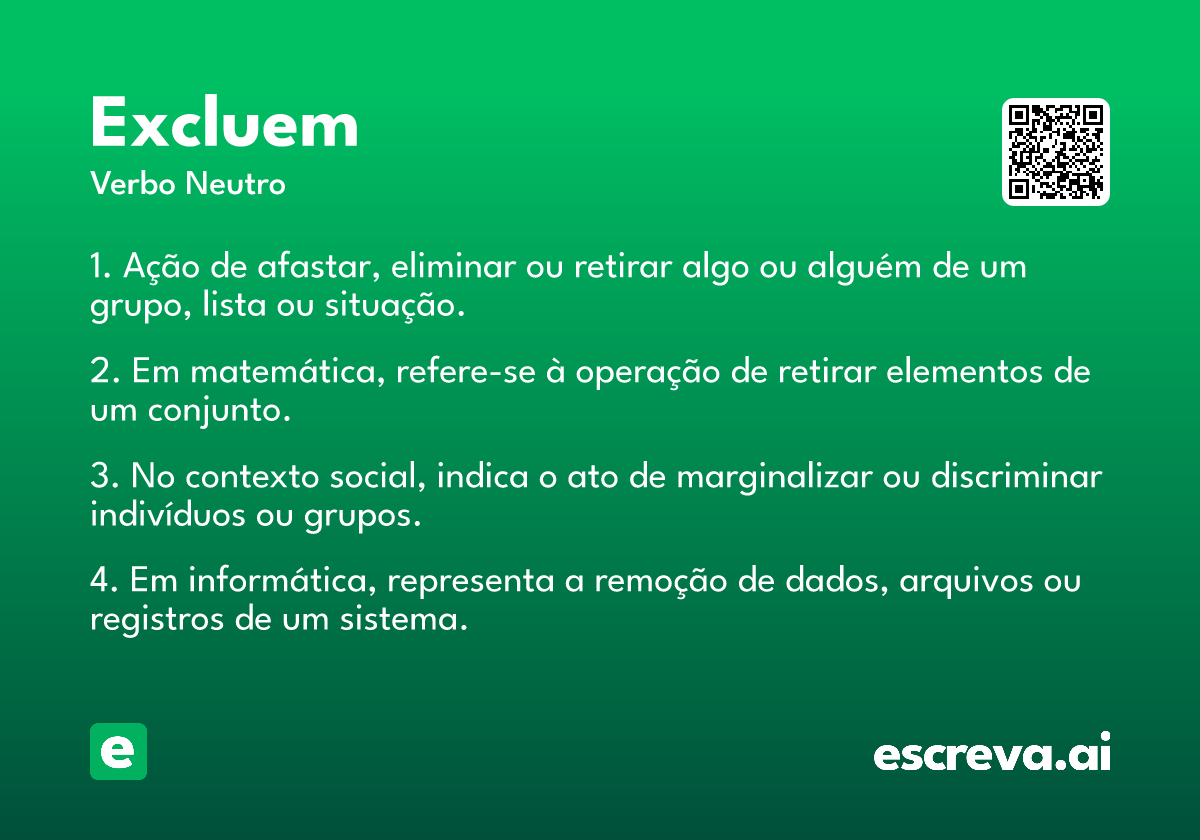 excluem