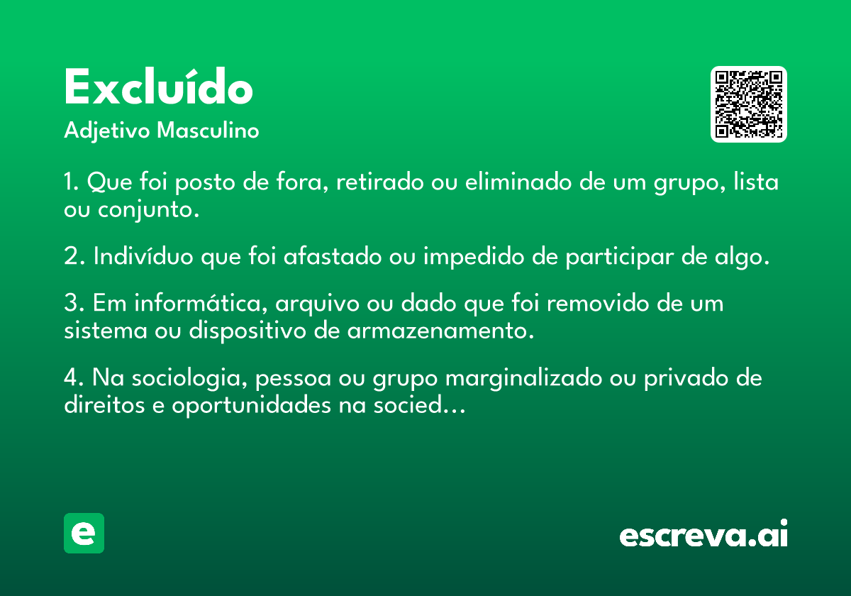 excluído
