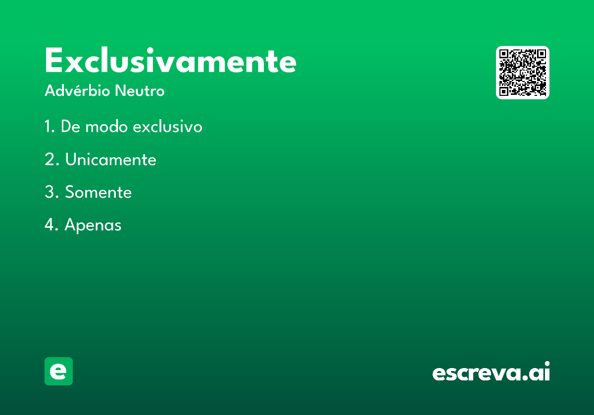 exclusivamente