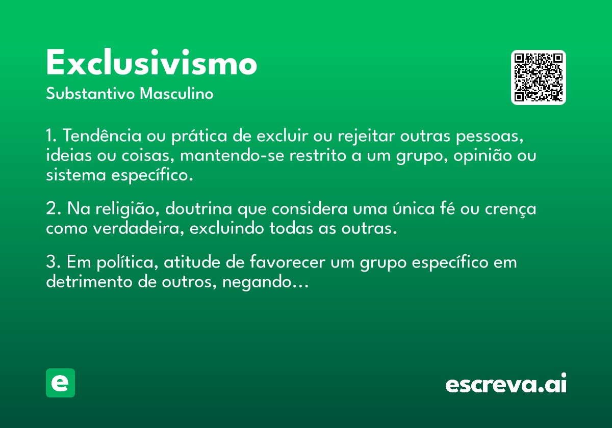 exclusivismo