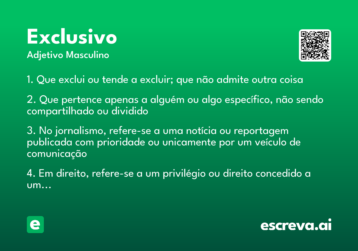 exclusivo
