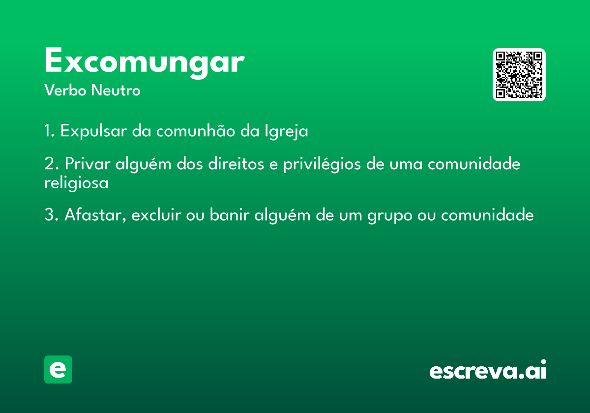 excomungar