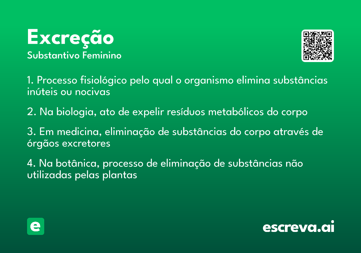 excreção