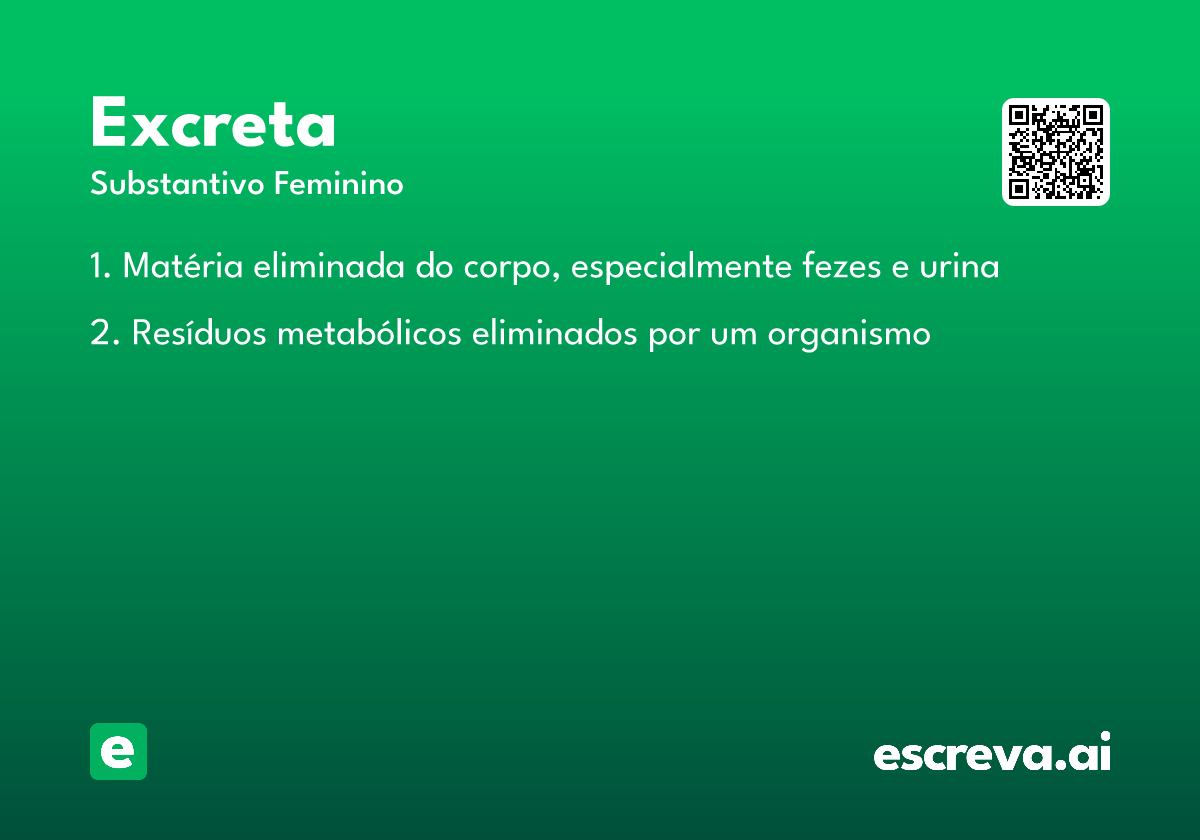 excreta