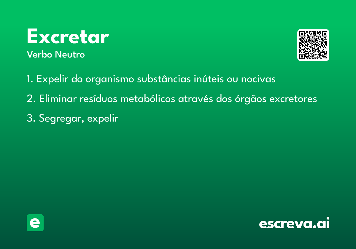 excretar