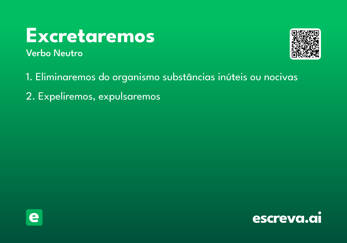 excretaremos