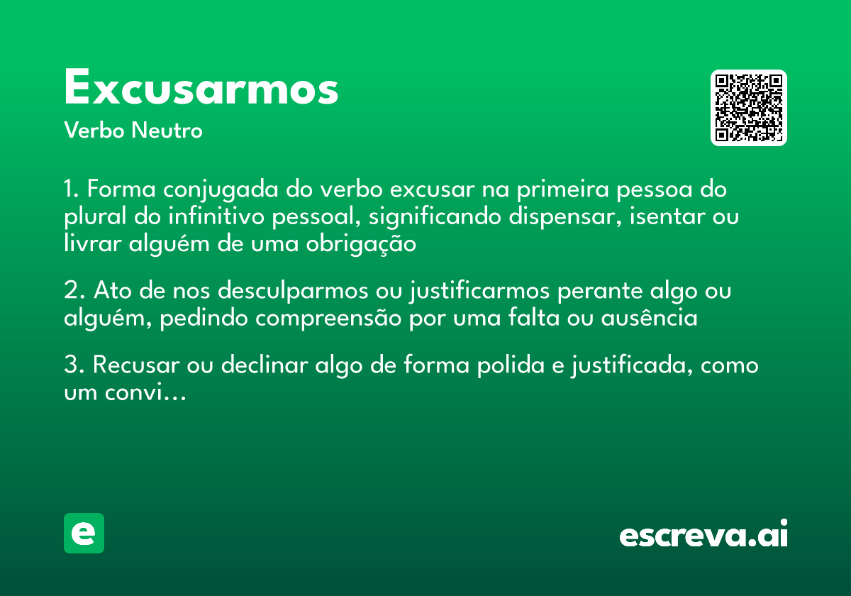 excusarmos