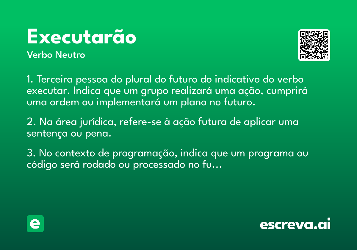 executarão