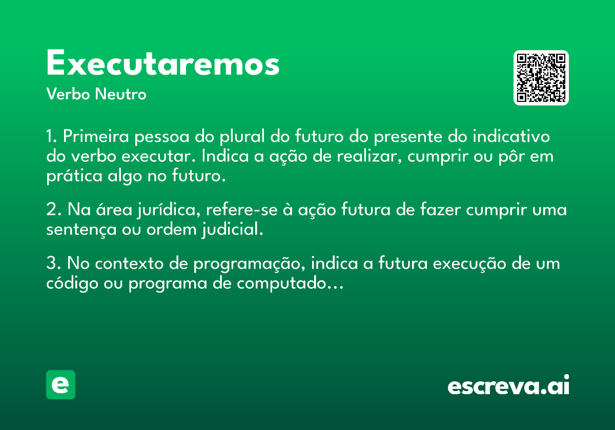 executaremos