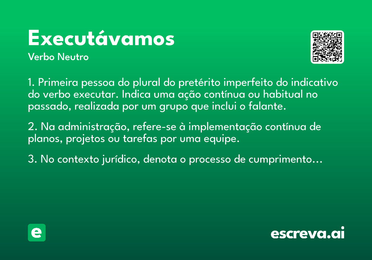 executávamos