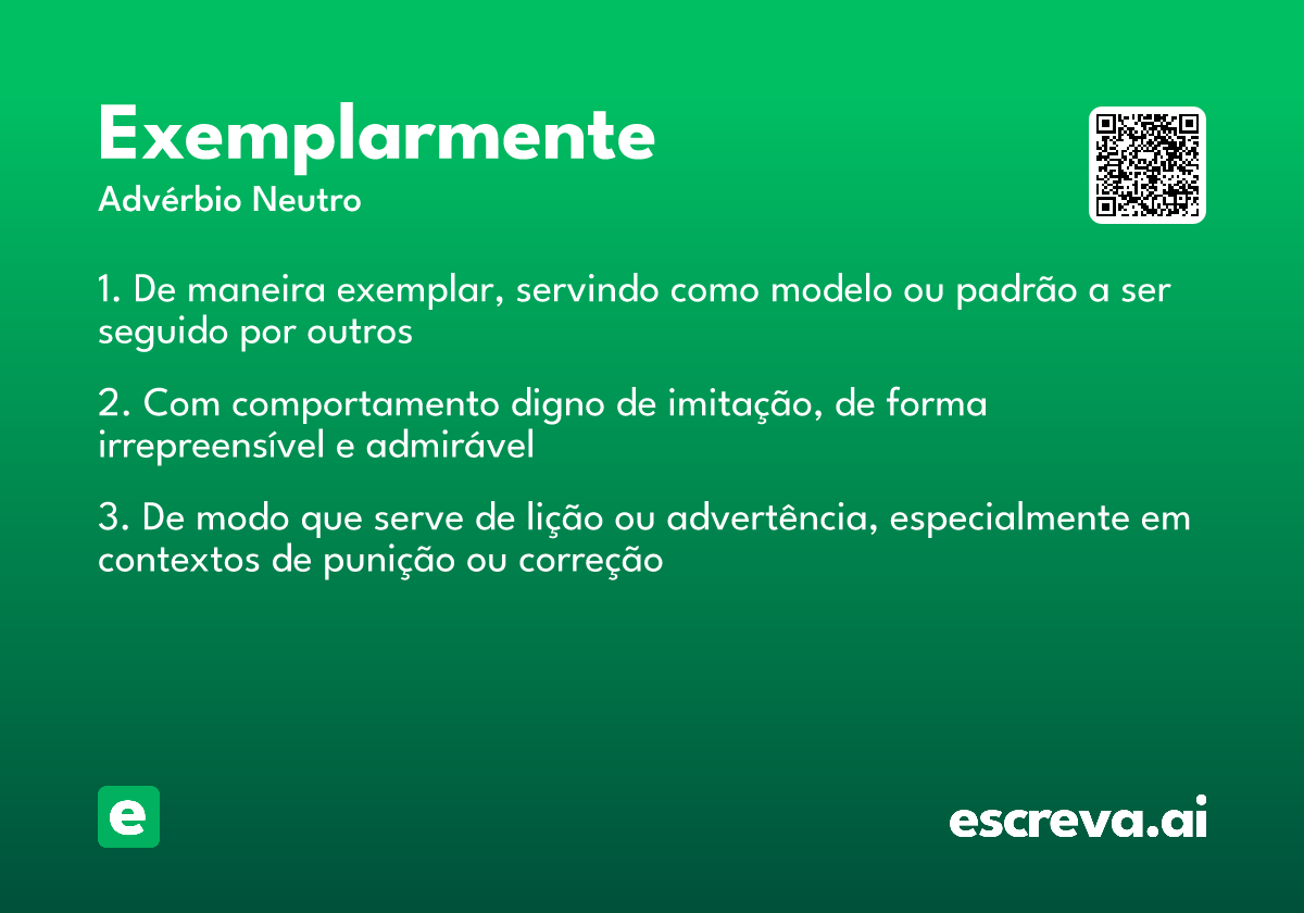 exemplarmente