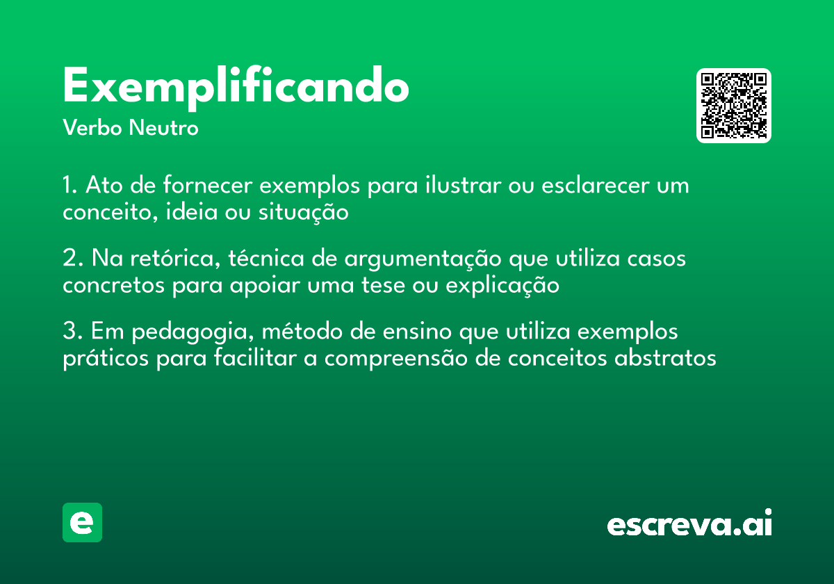 exemplificando