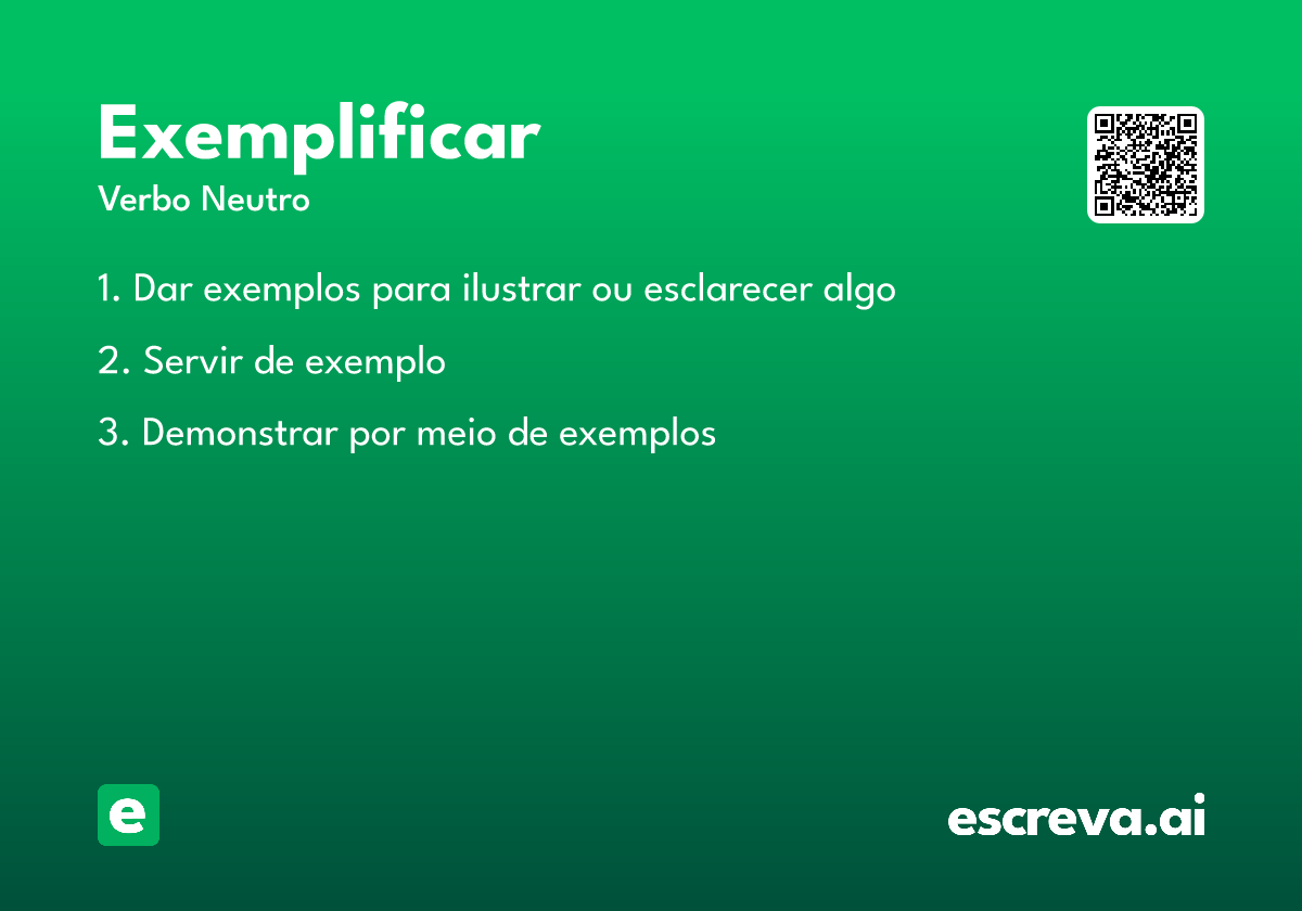 exemplificar