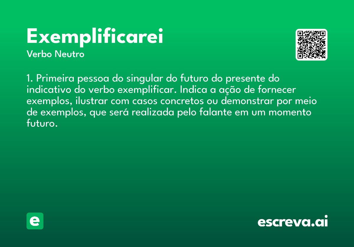 exemplificarei