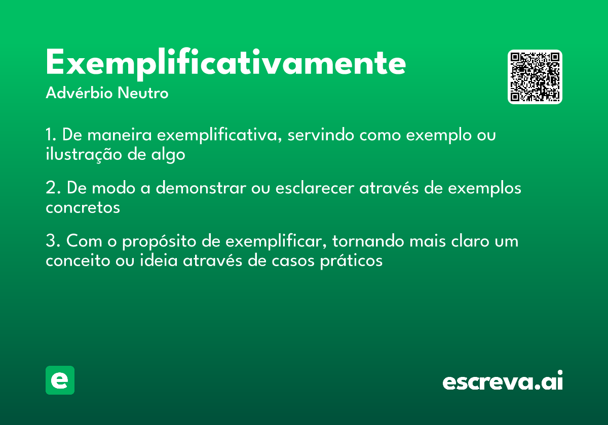 exemplificativamente