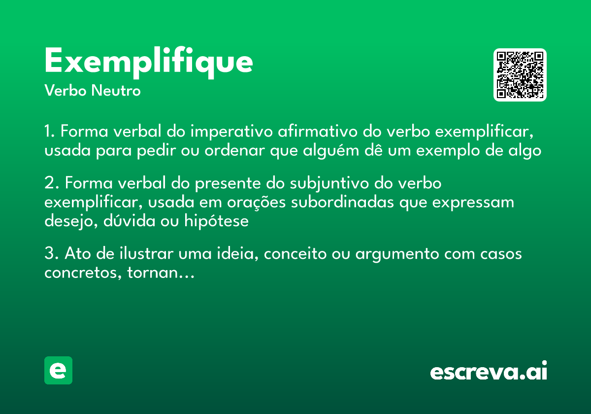 exemplifique