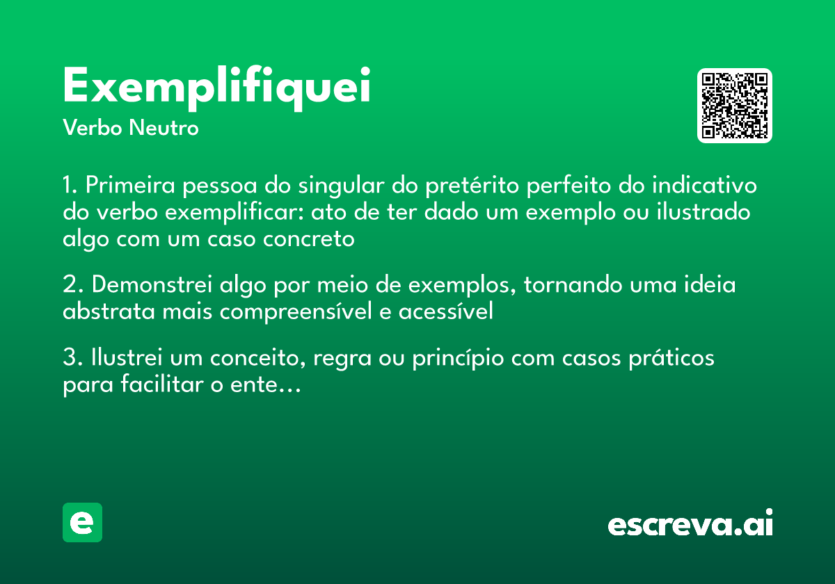 exemplifiquei