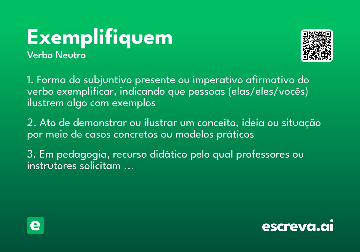 exemplifiquem