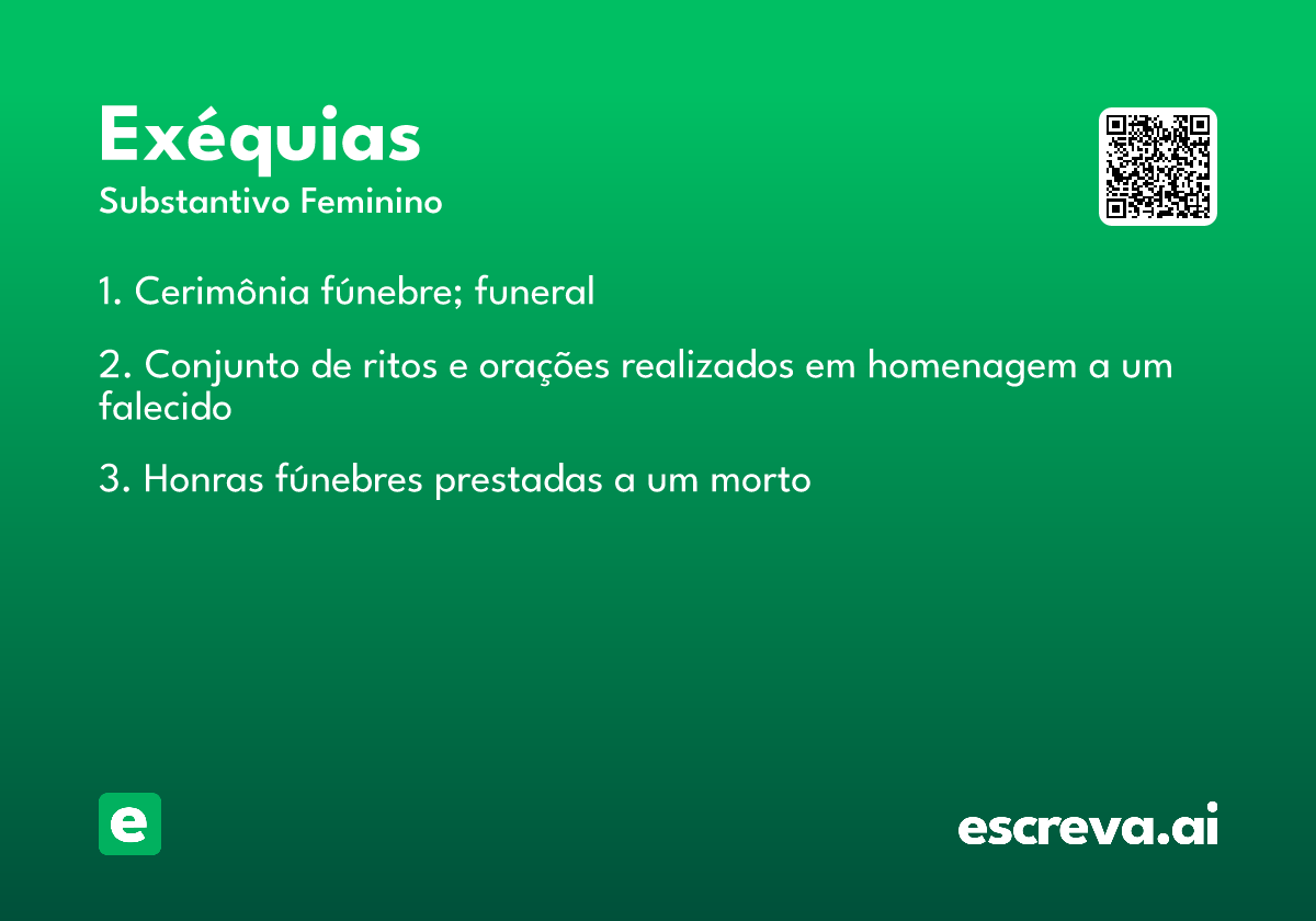 exéquias