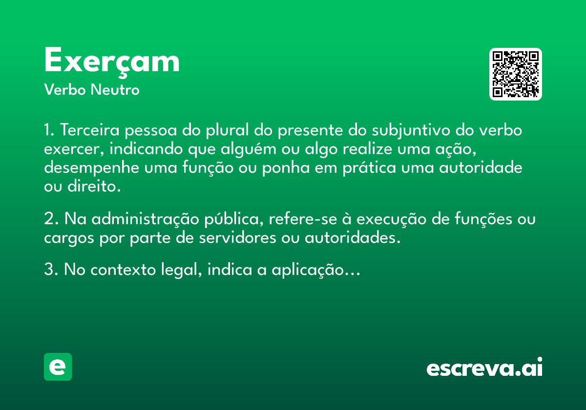 exerçam