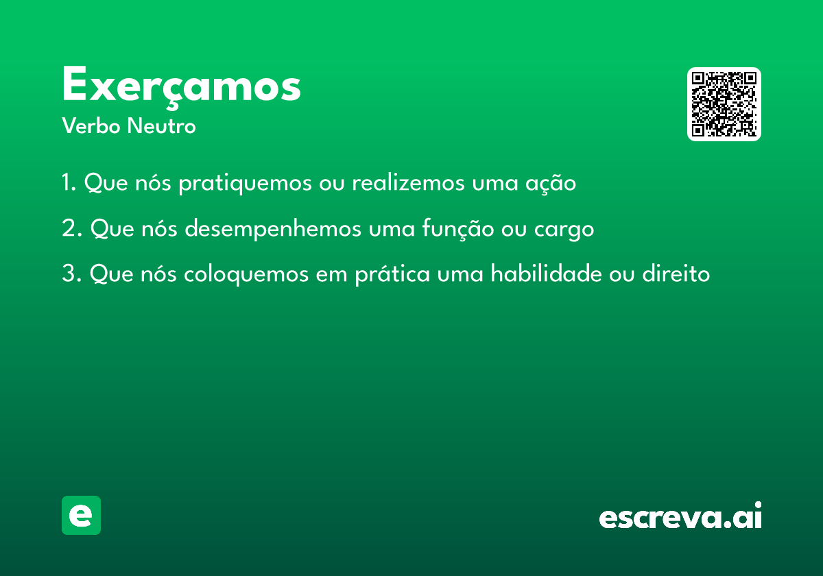 exerçamos