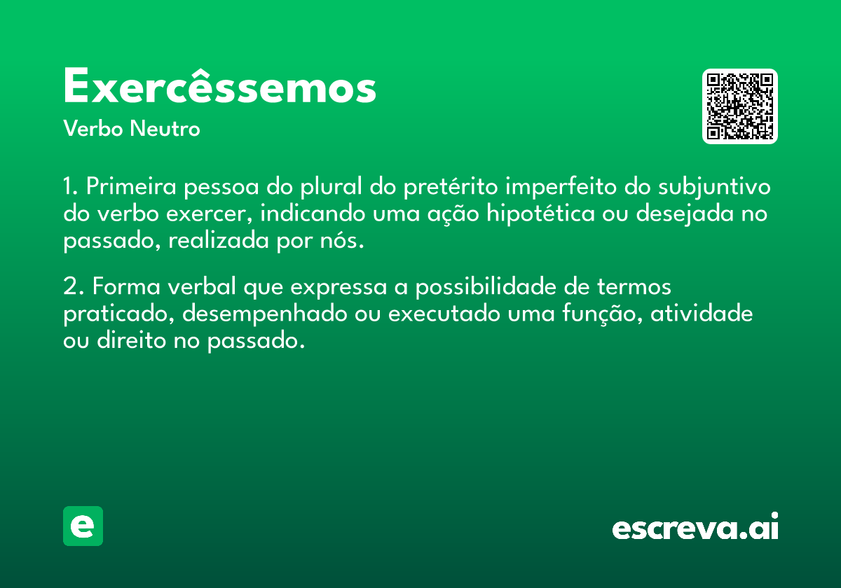 exercêssemos