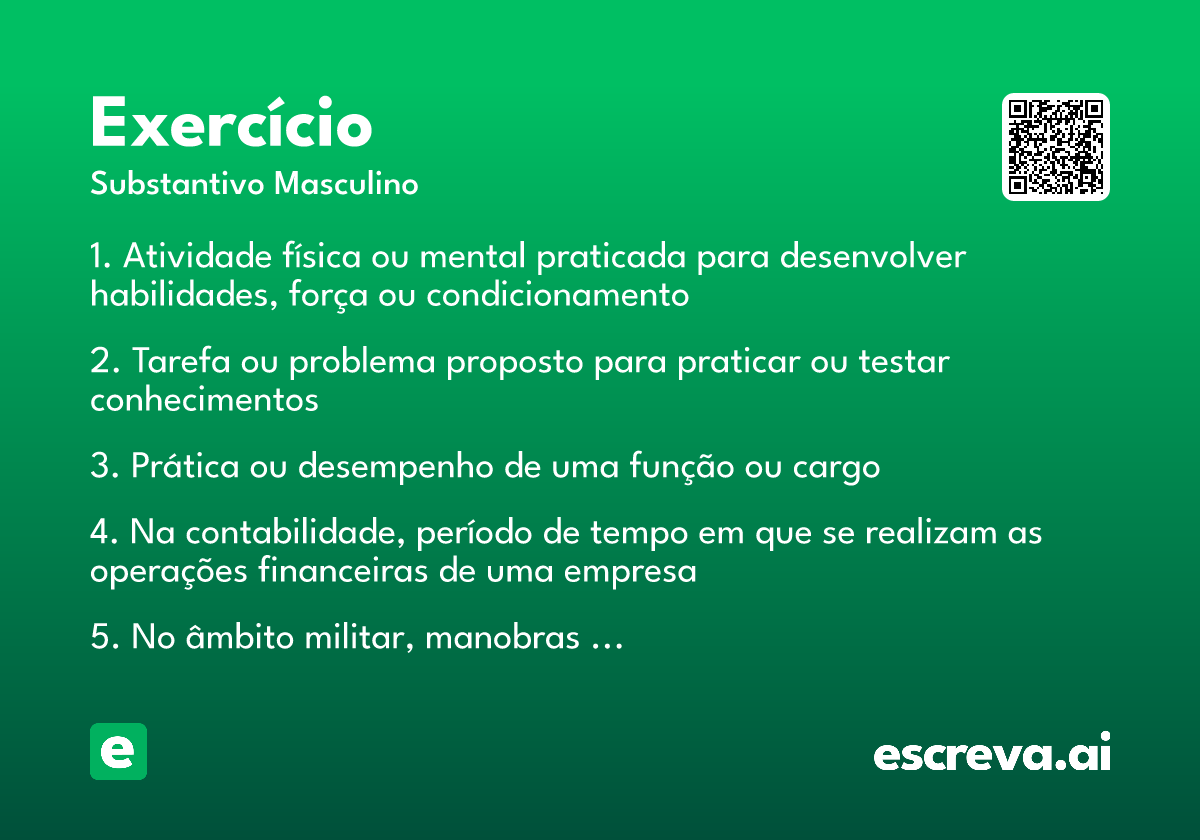 exercício