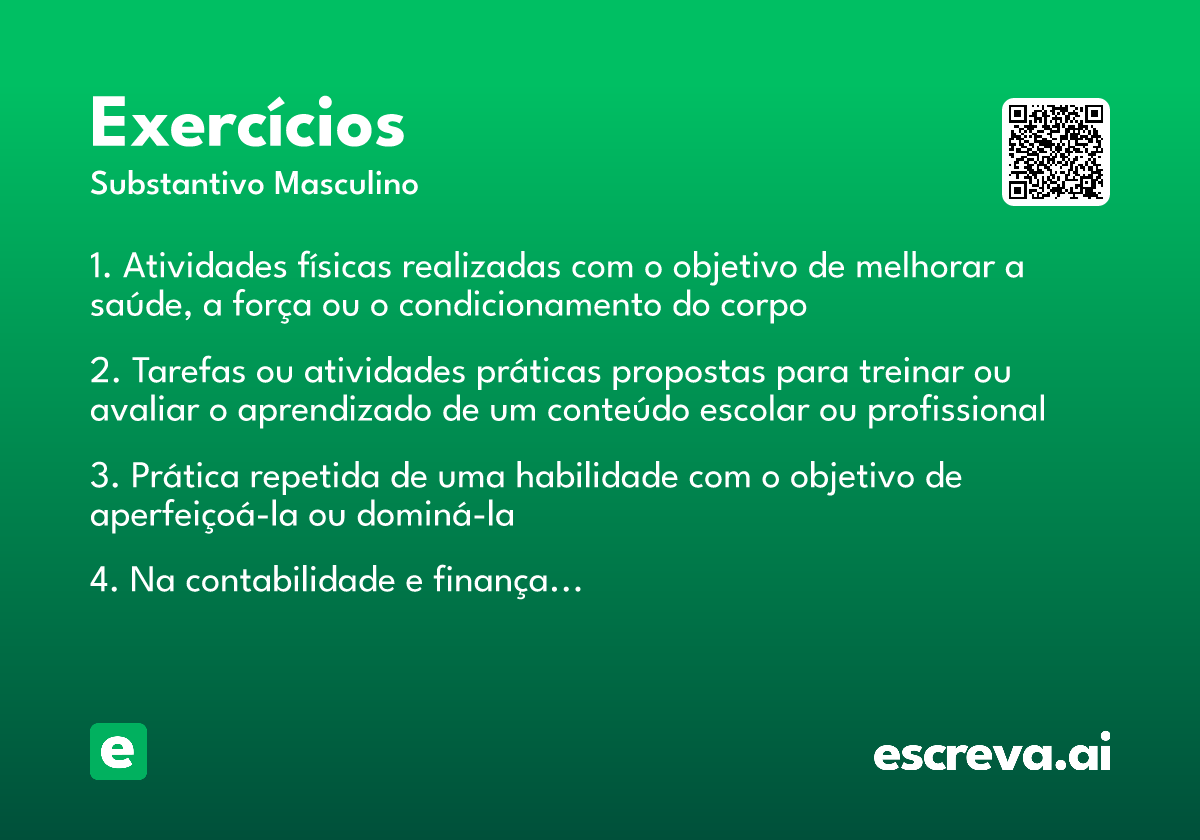 exercícios