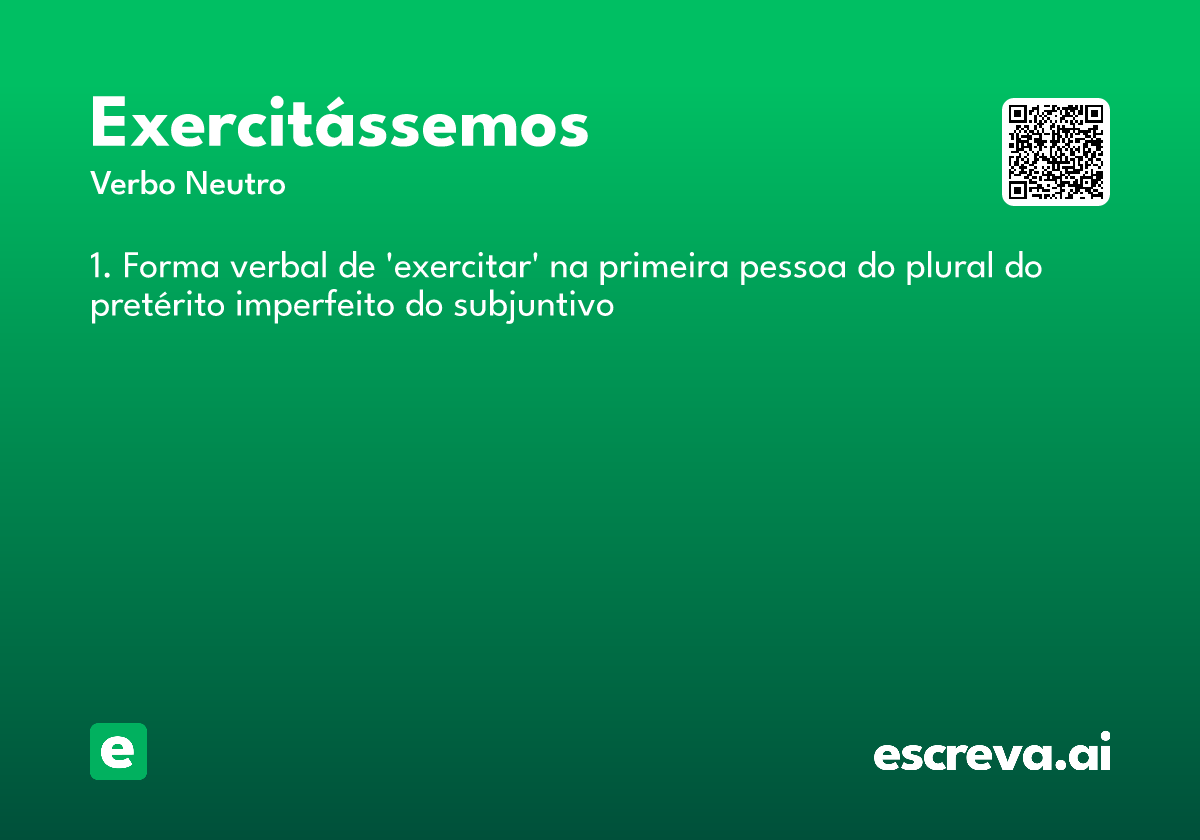 exercitássemos