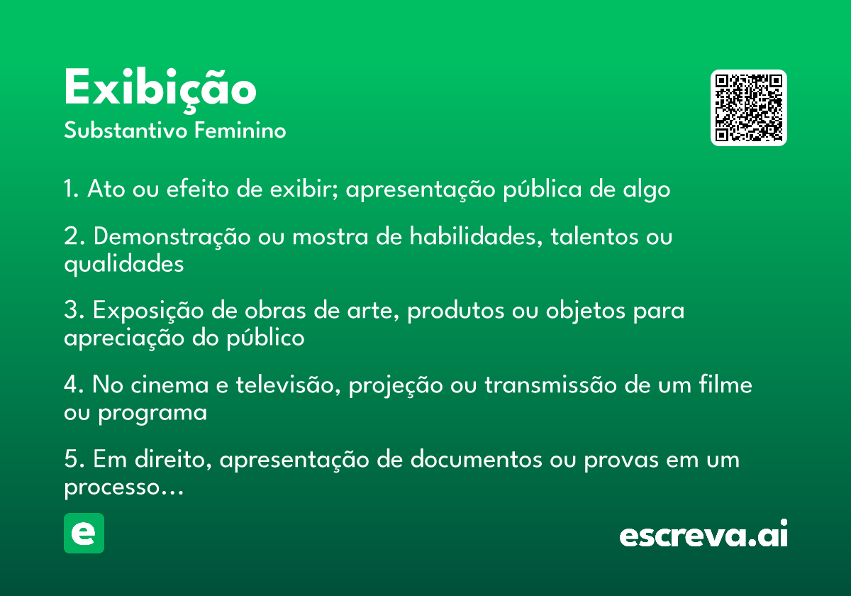 exibição