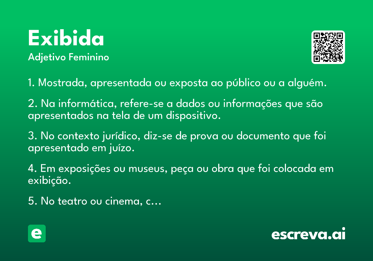 exibida