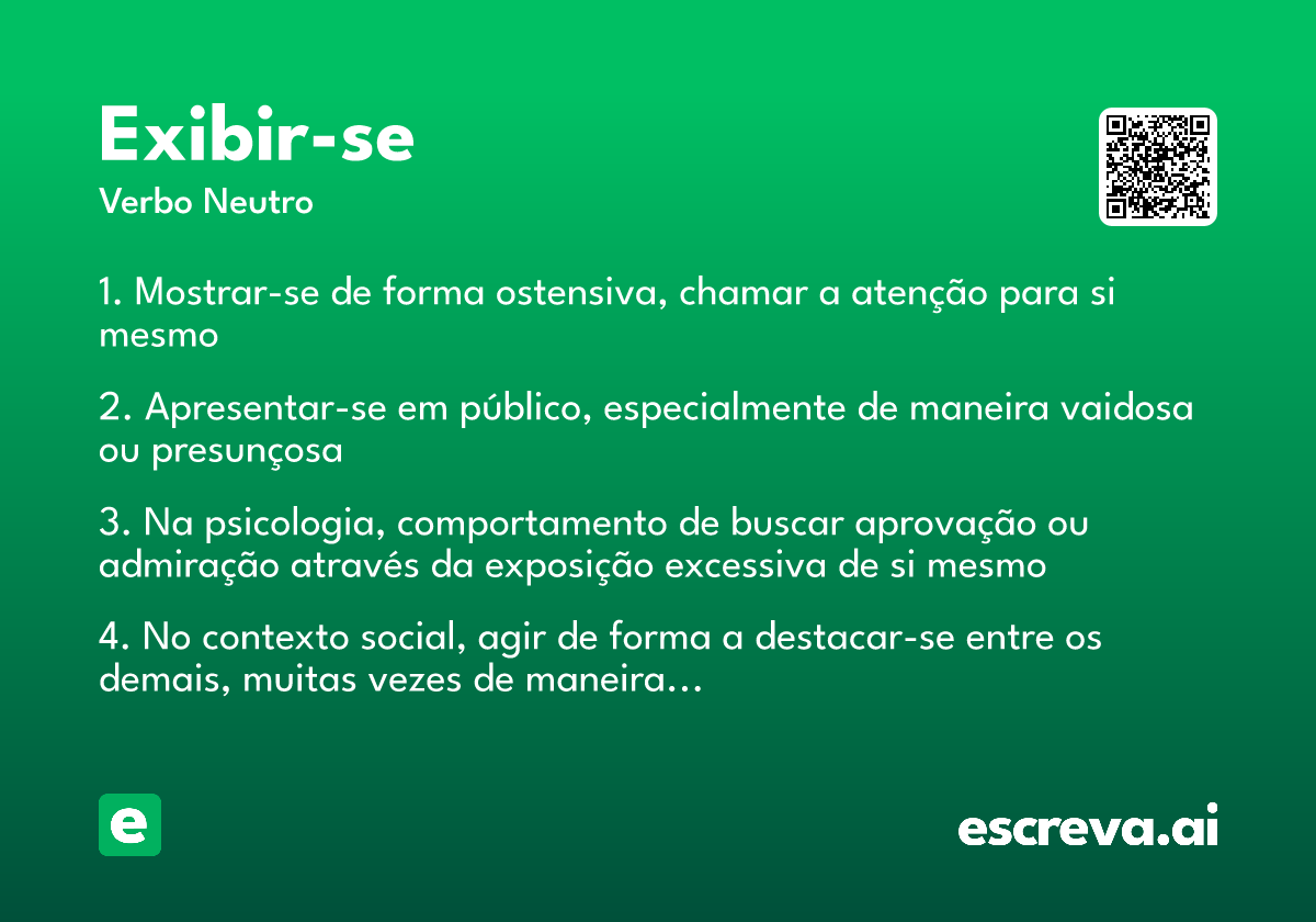 exibir-se