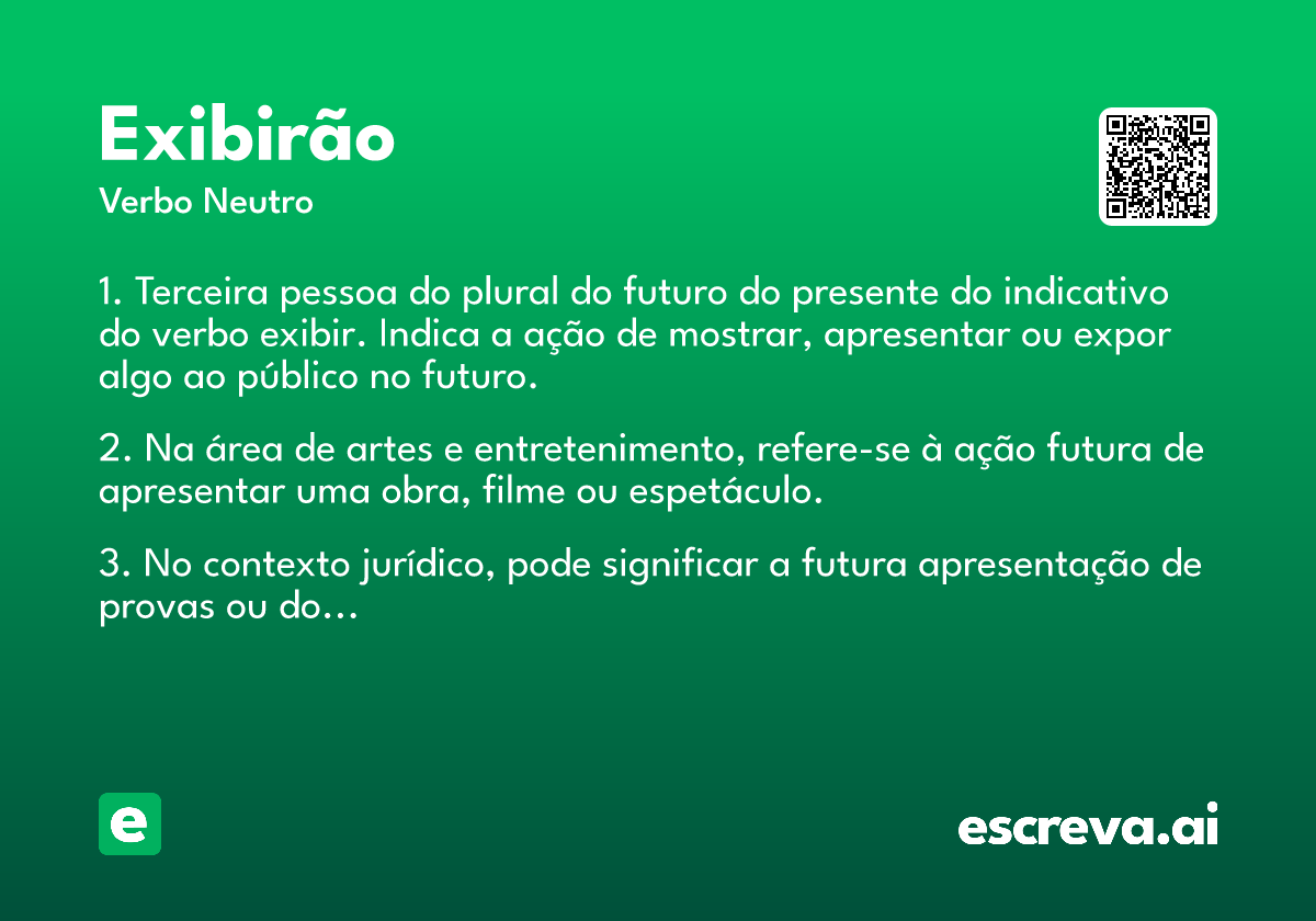 exibirão