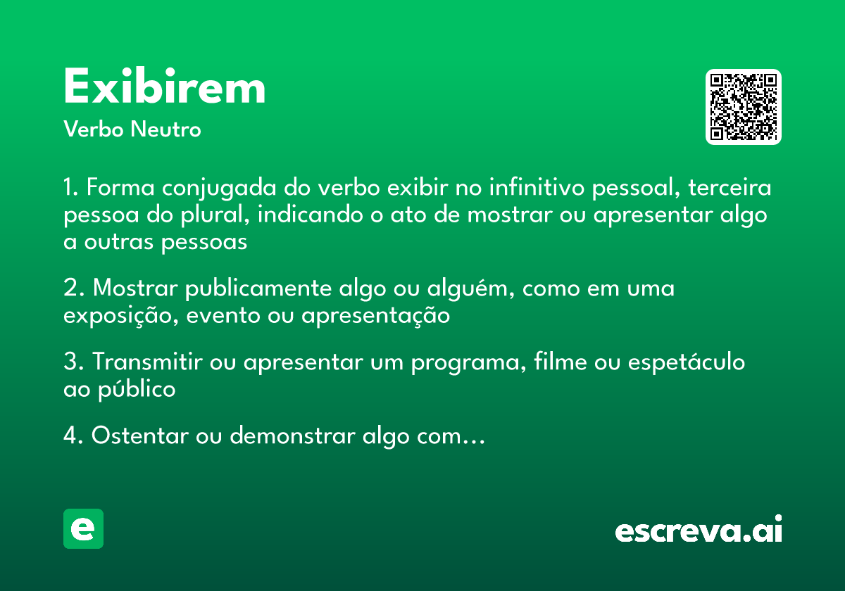 exibirem