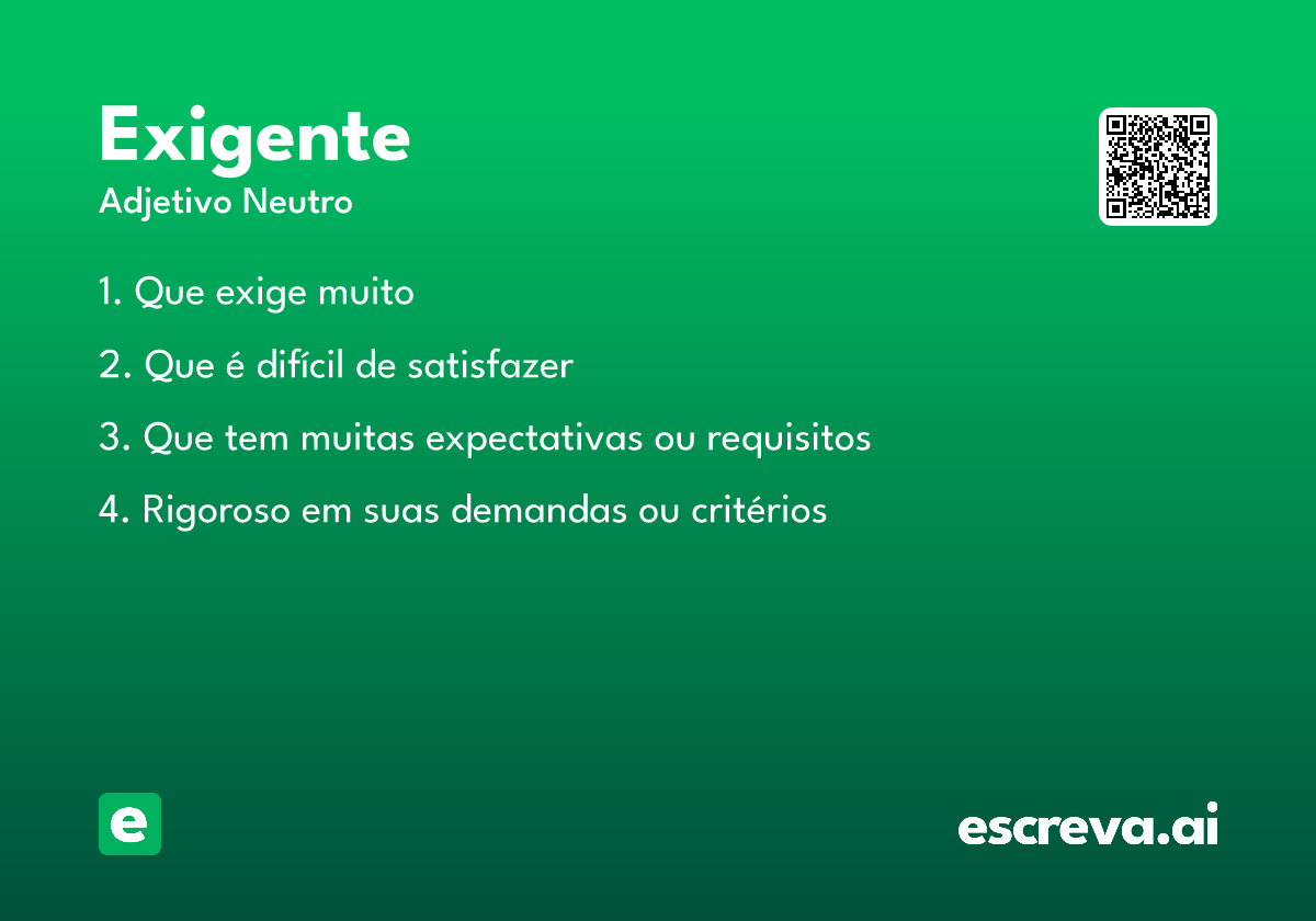 exigente